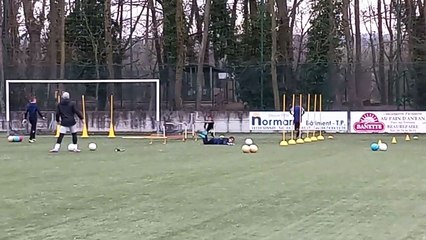 Entraînement gardiens avec Mika