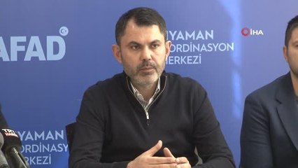 Bakan Kurum: "Depremin ardından 18. gün itibariyle 3 günde 7 bin 222 konut ve 36 dükkanın konut sözleşmesini gerçekleştirerek Cumhuriyet tarihinin en...