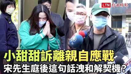 小甜甜訴離23日親自應戰 宋先生庭後這句話洩和解契機？