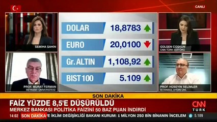 Son dakika haberi! TCMB faiz kararını duyurdu: Yeni oran yüzde 8,5!