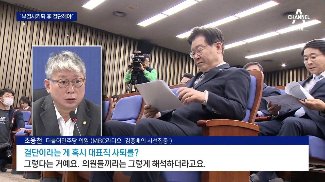 “부결 뒤 이재명 결단해야”…비명계, 李 대표직 사퇴 거론