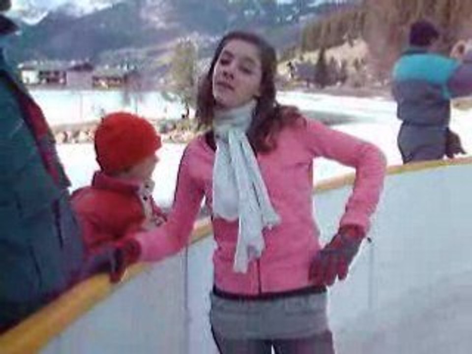 Moi et ma soeur à la patinoire