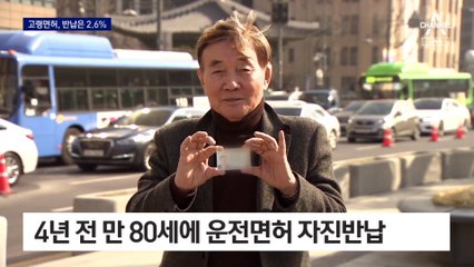 고령자 면허반납 고작 2.6%…“보상 적고 생계 탓에”