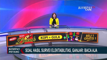 Ditanya Hasil Survei Litbang Kompas Soal Elektabilitas Bacapres, Ganjar: Baca Saja
