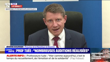 Descargar video: Professeure tuée: le procureur de Bayonne détaille le déroulé des faits