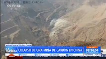 Colapso de mina en China deja 5 muertos y 49 desaparecidos