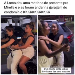 MC loma dar presente inusitado á amiga