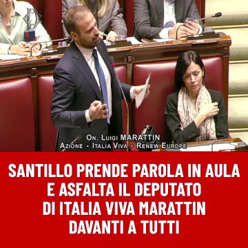 Agostino Santillo(M5S) asfalta Marattin