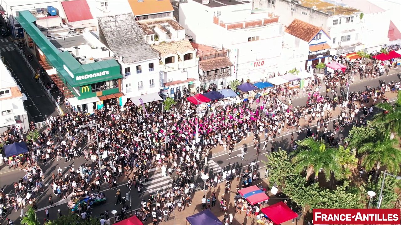Mercredi des cendres, carnaval Fort-de-France, drone