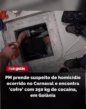 PM prende suspeito de homicídio em carnaval e encontra cofre com 250 kg de cocaina