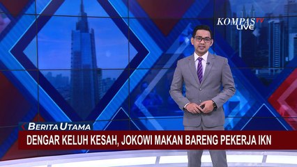 Sambil Makan Siang Bersama, Jokowi Sempatkan Mendengar Keluh Kesah Pekerja Proyek IKN