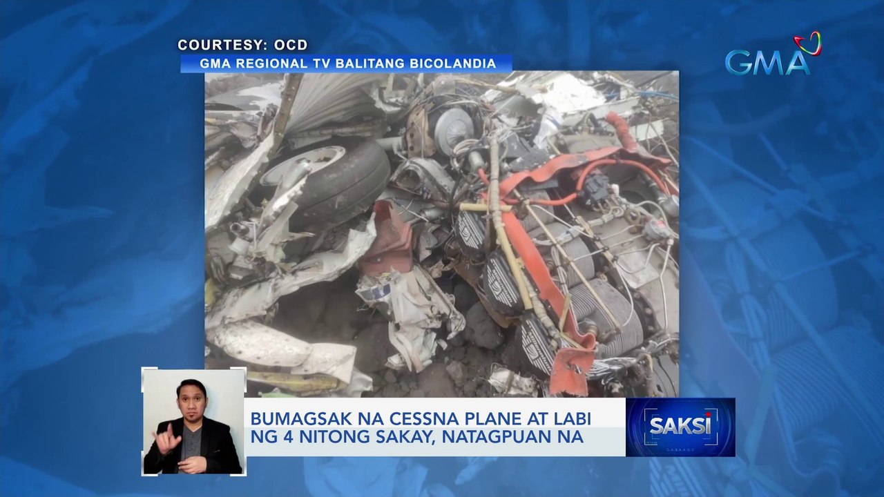 Bumagsak na Cessna plane at labi ng 4 nitong sakay, natagpuan na | Saksi