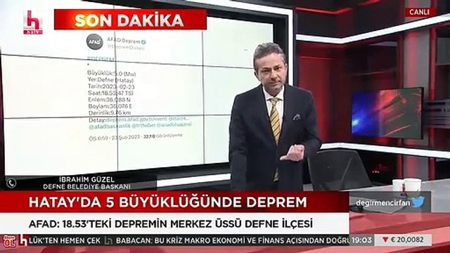 Defne Belediye Başkanı İbrahim Güzel'den deprem sonrası açıklama