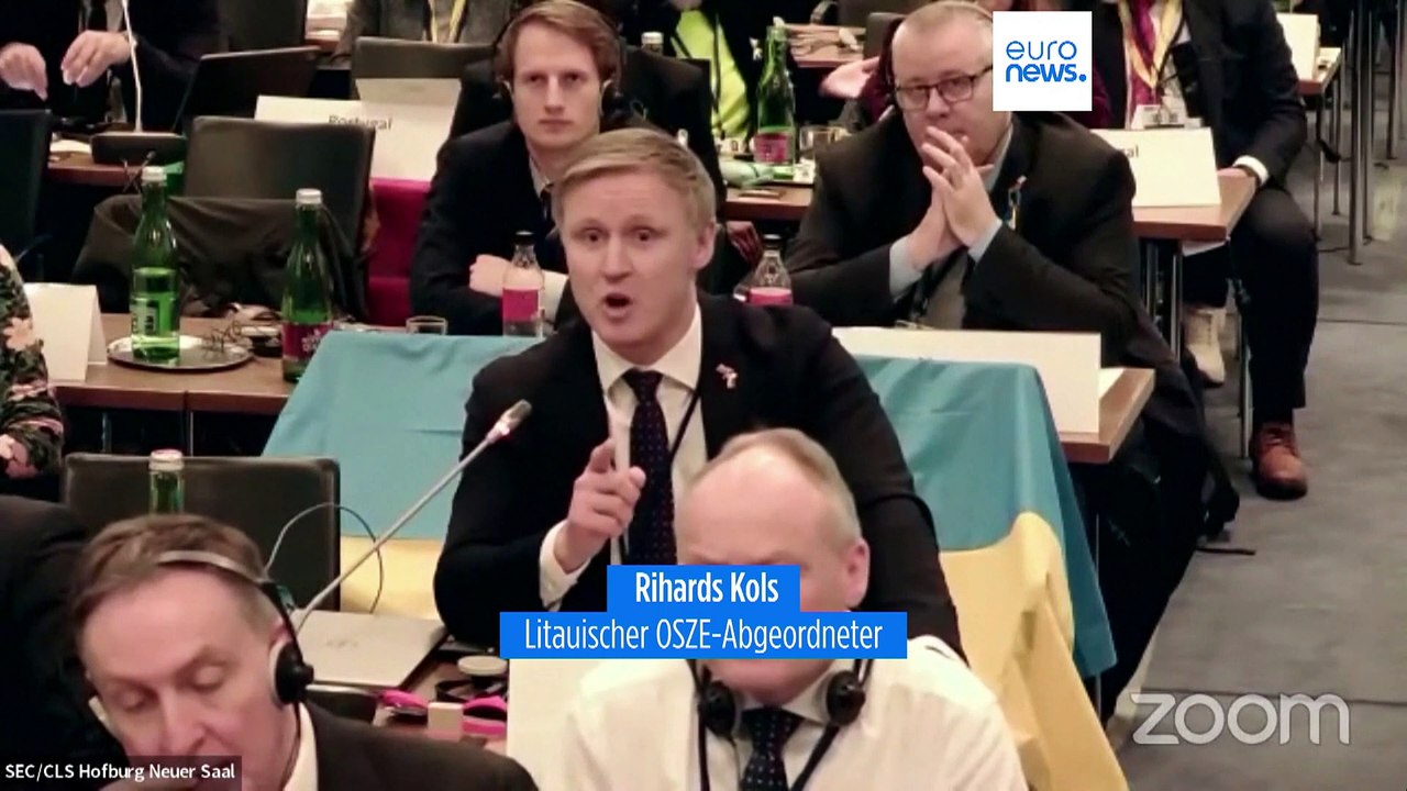 „Es ist eine Schande“: OSZE-Abgeordnete stürmen wegen russischer Delegation aus dem Saal