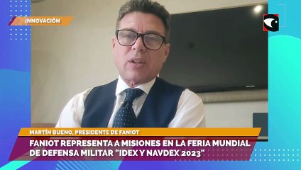 Faniot representa a Misiones en la feria mundial de defensa militar "idex y navdex 2023"