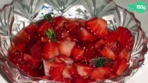 Tartare de fraises à la menthe poivrée