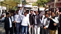 जोधपुर में अधिवक्ता की हत्या, विरोध में अलवर के वकीलों ने किया कार्य बहिष्कार, देखे वीडियो