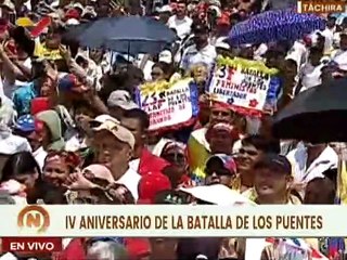 Pueblo venezolano sigue de pie a 4 años de la Batalla de Los Puentes