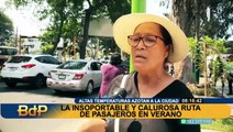 ¡Temperaturas altas azotan Lima! La insoportable y calurosa ruta de pasajeros en verano