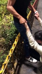 Two Friends Can't Stand Up After Night Out