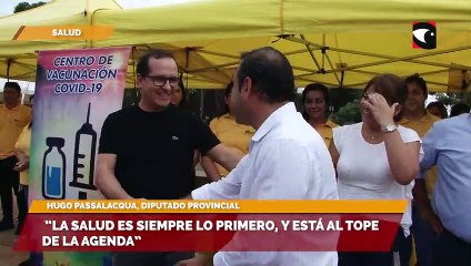 Passalacqua señaló que “la salud es siempre lo primero, y está al tope de la agenda”