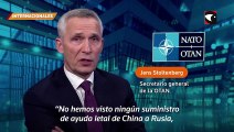 La OTAN advierte indicios de que China evalúa el envío de armas a Rusia