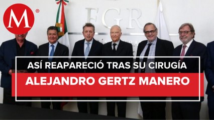 Fiscal Alejandro Gertz Manero reaparece tras operación en columna