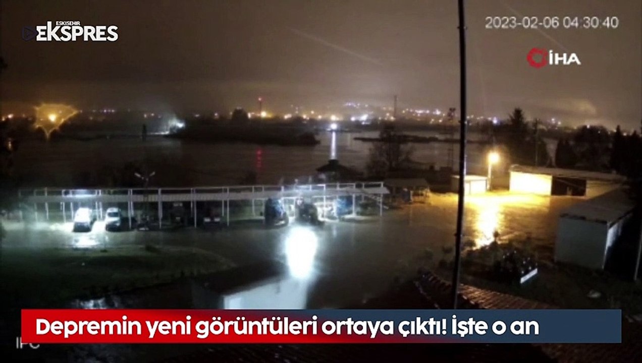 Depremin yeni görüntüleri ortaya çıktı! İşte o an