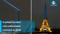 A un año de la invasión rusa, iluminan Torre Eiffel con los colores de Ucrania