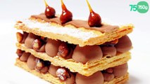 Mille-feuilles chocolat-safran