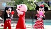 Is Mickey Mouse Kissing Peppa Pig- w- Jealous Minnie Mouse & Doctor Spiderman in Real Life