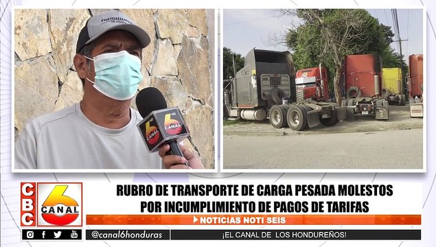 Rubro de transporte de carga pesada molestos por incumplimiento de pagos de tarifas