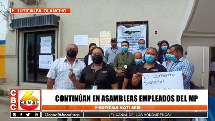 Continúan en asambleas empleados del Ministerio Público