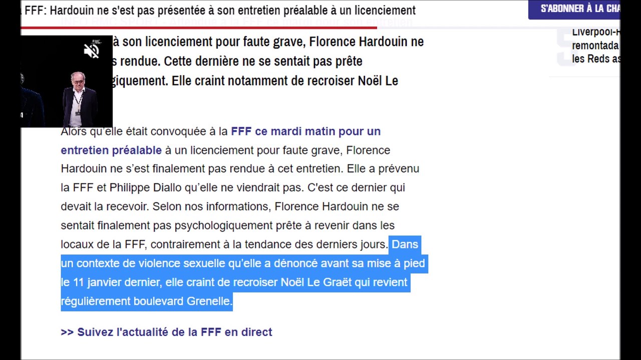 [La minute du droit du travail] Florence Hardouin, DG de la FFF, est-elle une lanceuse d'alerte ?