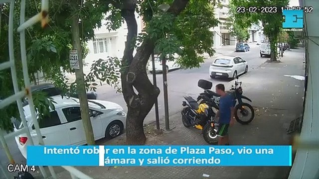 Intentó robar en la zona de Plaza Paso, vio una cámara y salió corriendo