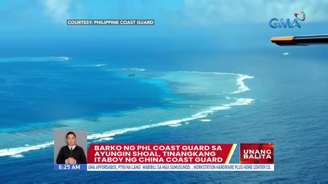Barko ng PHL Coast Guard sa Ayungin Shoal, tinangkang itaboy ng China Coast Guard | UB