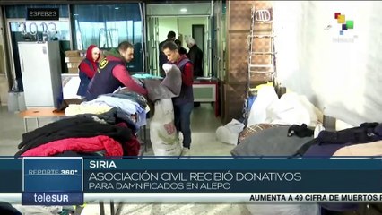 Residentes de la ciudad siria de Alepo agradecen iniciativas de solidaridad tras terremoto