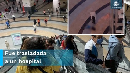Sale con vida tras lanzarse del segundo piso de Fórum Buenavista