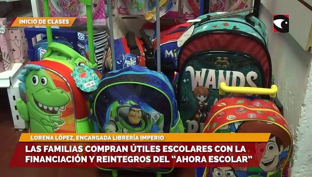 Las familias compran útiles escolares con la financiación y reintegros del “Ahora Escolar”