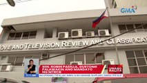 Sen. Robin Padilla, gustong palawakin ang mandato ng MTRCB | UB