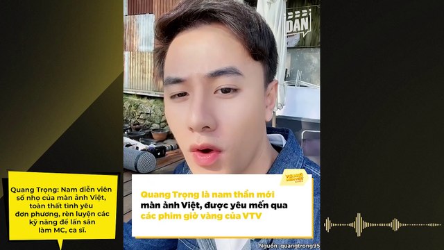 Quang Trọng: Nam diễn viên số nhọ của màn ảnh Việt, toàn thất tình yêu đơn phương, rèn luyện các kỹ năng để lấn sân làm MC, ca sĩ | Điện Ảnh Net