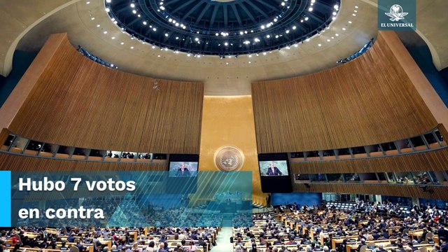ONU aprueba resolución que exige retirada de tropas rusas, con voto de México a favor