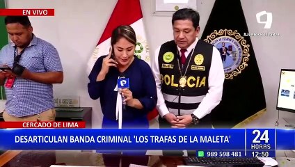 Cercado de Lima: Agentes PNP desarticulan banda criminal 'Los trafas de la maleta'