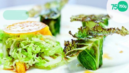 Une entrée autour du chou chinois