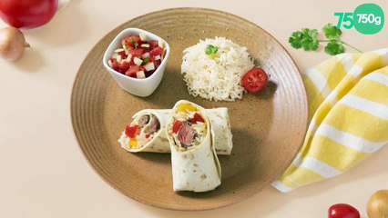 Wrap salsa au riz long grain