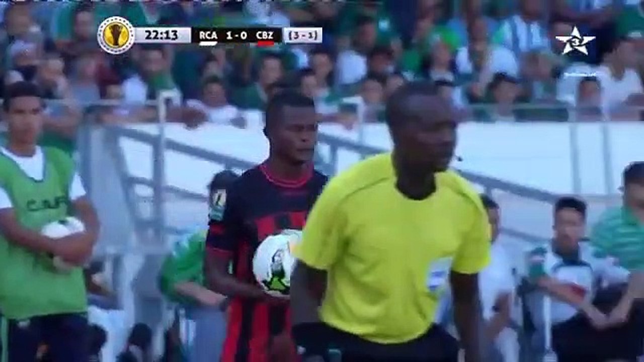 الرجاء الرياضي- كارا برازفيل اياب ربع نهائي كاس الكاف الشوط الاول