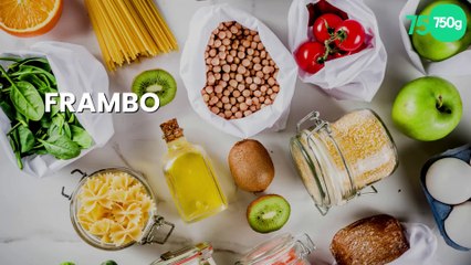 Framboisier et son décor aux framboises fraîches