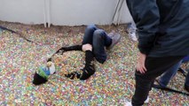 I Put 100 Million Orbeez In My Friend's Backyard