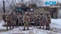 Ukrainian soldiers thank Australia for Bushmasters