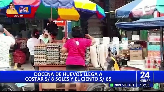 Iquitos: Comerciantes angustiados por aumento de precio de los huevos tras protestas